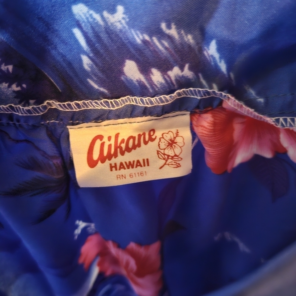 Aikane Authentic Hawaiian Floral Maxi Dress Mumu - Picture 7 of 10